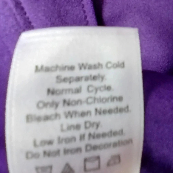 Coldwater Creek women's 2X long sleeve purple button down blouse office … - Picture 6 of 6